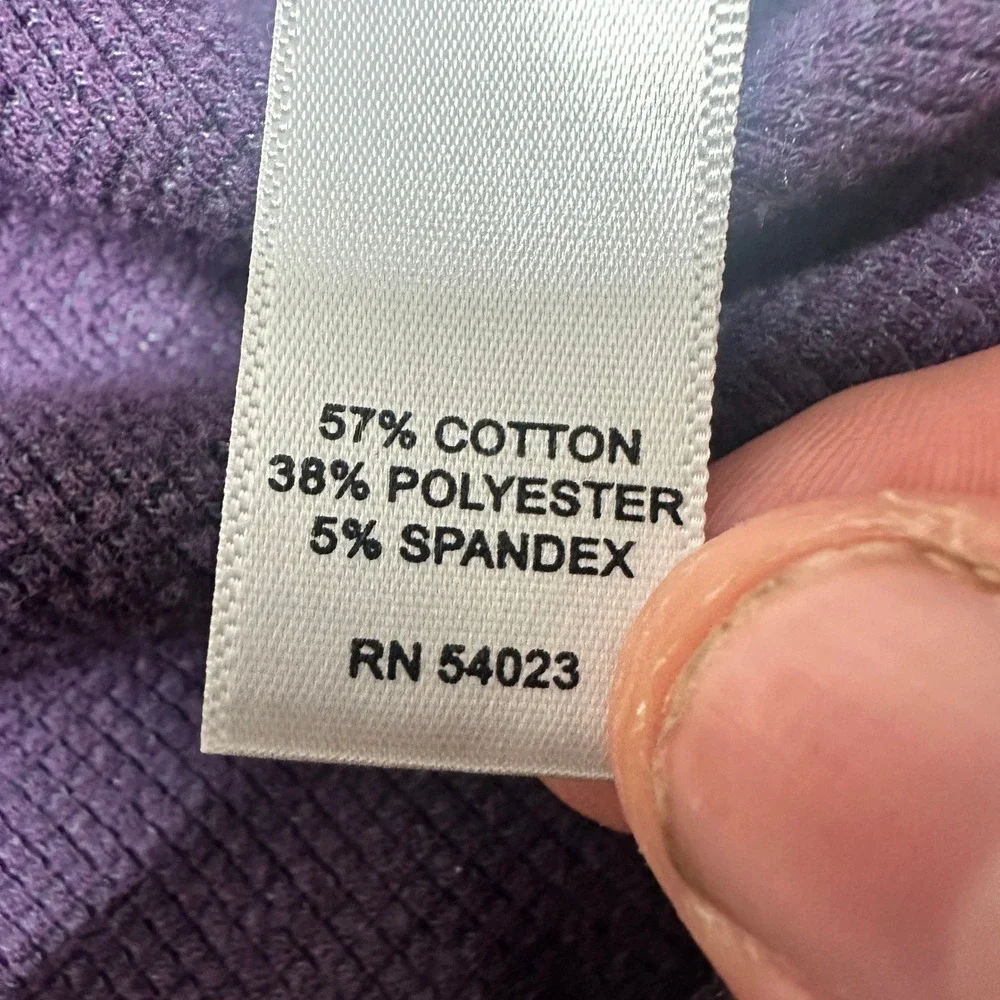 Banana Republic Mens Purple Long Sleeve Crew Neck Cotton Blend Sweater L‎